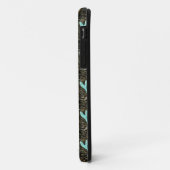 blauw mermaïdepatroon hoesje (Achterkant/links)