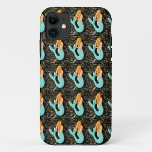 blauw mermaïdepatroon hoesje