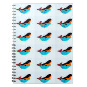 blauw mermaids notitieboek (Voorkant)