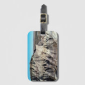 Blauw Mesa Badlands Landschap Foto Bagagelabel (Voorkant (verticaal))