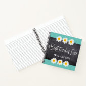 Blauw met beste leraar ooit op Blackboard Custom Notitieboek (Binnen)