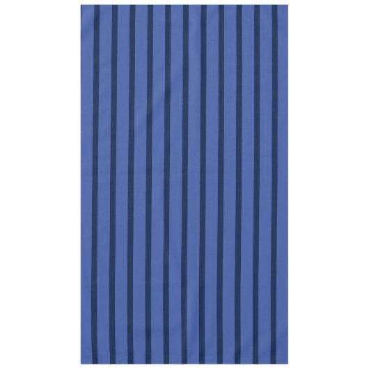 Blauw met blauwe strepen tafelkleed (Voorkant)