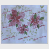 Blauw met Bourgogne Cadeaupapier (Vlak)