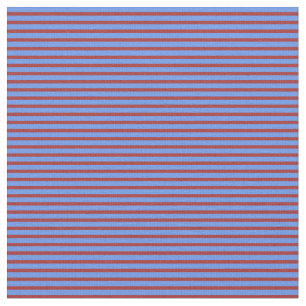 Blauw met bruin en kornbloem stof