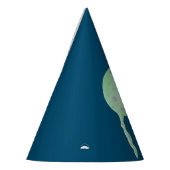 Blauw met Cute Turquoise Jellyfish Birthday Feesthoedjes (Links)