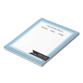 Blauw met de inscriptie "Van de mam van", geperson Notitieblok (Linkerzijde)