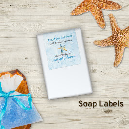 Blauw + met de kever bedekte zeeplabels rechthoekige sticker