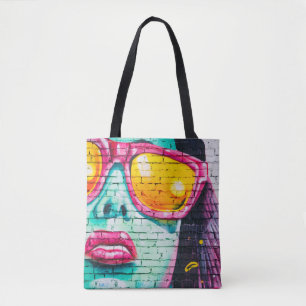 blauw met een vol hart tote bag