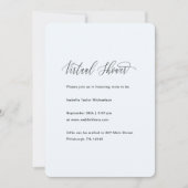 Blauw met Faux Gold Boy Confetti Virtual Shower Kaart (Voorkant)