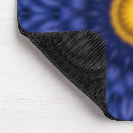 Blauw met geel muismat (Hoek)