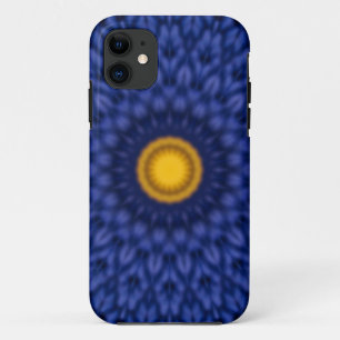 Blauw met gele kaleidoscoop Case-Mate iPhone case