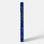 Blauw met gele kaleidoscoop Case-Mate iPhone case (Achterkant / Links)
