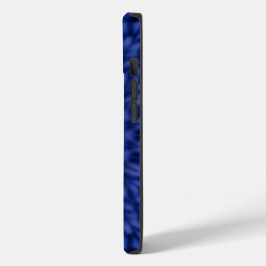 Blauw met gele kaleidoscoop Case-Mate iPhone case (Achterkant / Links)