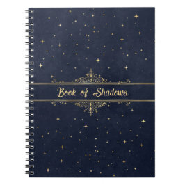 Blauw met gouden sterren Fancy Pagan Book of Shado Notitieboek