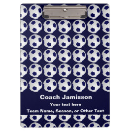 Blauw met het Patroon van het Voetbal voor de Coac Klembord