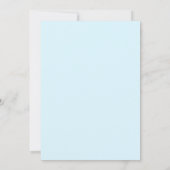 Blauw met Liefde Bestrooid Uitnodiging (Achterkant)