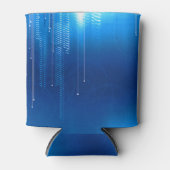 Blauw met lineaire Koelbox Blikjeskoeler (Voorkant)