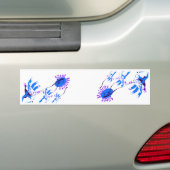 blauw met meerderheid bumpersticker (Op auto)