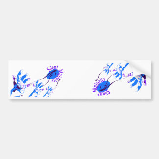 blauw met meerderheid bumpersticker