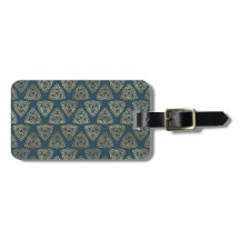 BLAUW MET MOOIE GOUDEN CELTISCHE KNOPEN