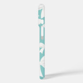 Blauw Met Parels & Witte Strikken Coquette Case-Mate iPhone Case (Achterkant / Links)