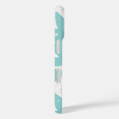 Blauw Met Parels & Witte Strikken Coquette Case-Mate iPhone Case (Achterkant / Rechts)
