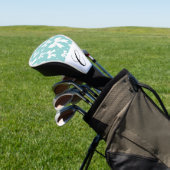Blauw Met Parels & Witte Strikken Coquette Golfheadcover (Insitu)