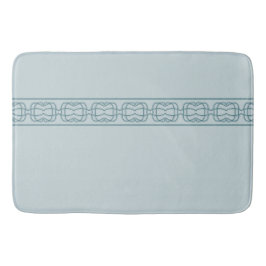 Blauw met patroon gepositioneerd badmat