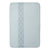Blauw met patroon gepositioneerd badmat (Voorkant Verticaal)