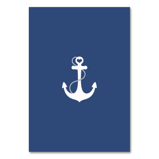 Blauw met rood ankernummer kaart (Achterkant)