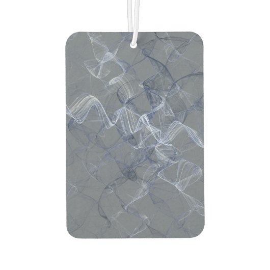 Blauw met rook abstract luchtverfrisser (Achterkant)