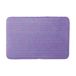 Blauw met Small Wavy Pattern Badmat
