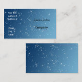 Blauw met sprankelingen visitekaartje (Voorkant / Achterkant)
