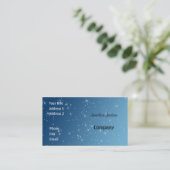 Blauw met sprankelingen visitekaartje (Staand voorkant)