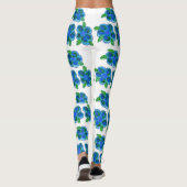Blauw met strepen leggings (Achterkant)
