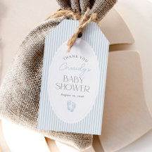 Blauw met vintage baby voetafdrukken jongens baby 
