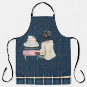 BLAUW MET VROUWENKRUK EN STAPEL BOEKEN SCHORT (Voorkant)