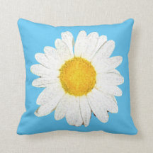 Blauw met White Daisy Trendy Reversible Pattern