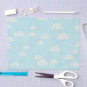 Blauw met whitepaper over tapes tissuepapier (Craft)