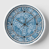 Blauw met wit, blauw, bloemen, bloemig, rustiek, f (Voorkant)