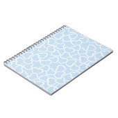 BLAUW MET WIT OMSCHREVEN LIEFDESHARTEN NOTITIEBOEK (Linkerzijde)