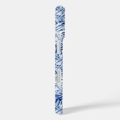 Blauw met wit tropisch patroon Case-Mate iPhone case (Achterkant / Rechts)
