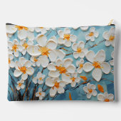 BLAUW MET WITTE EN GELE TEXTUUR LOOK BLOEMEN ETUI (Achterkant)