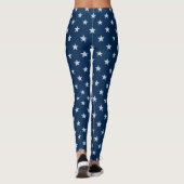 Blauw met witte Leggings (Achterkant)