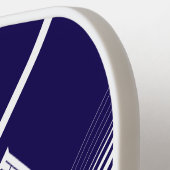  blauw met witte lijnen pickleball paddle (Links Detail)