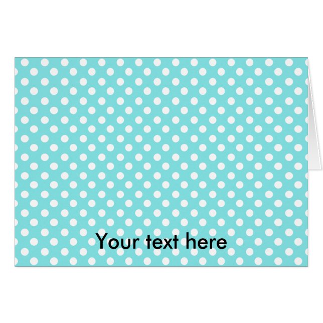 Blauw met witte polkadots (Voorkant Horizontaal)