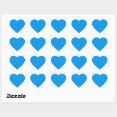 Blauw met witte stippen accessoires om aan te pass hart sticker (Vel)