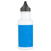 Blauw met witte stippen accessoires om aan te pass waterfles  (Links)
