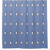 Blauw met Witte Stippen > Moderne Douchegordijnen (Voorkant)