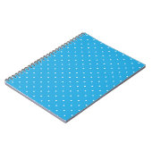 Blauw met Witte Stippen Notitieboek (Linkerzijde)